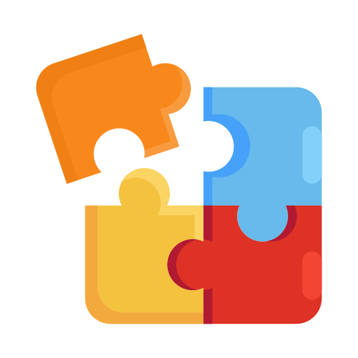 Aurado interactive learning puzzle icon
